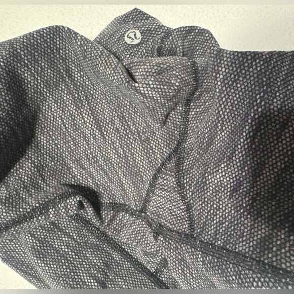 Lululemon Wunder Under 7/8 Pants Leggings Herringbone Heather Gray Black size 4 - Picture 7 of 8